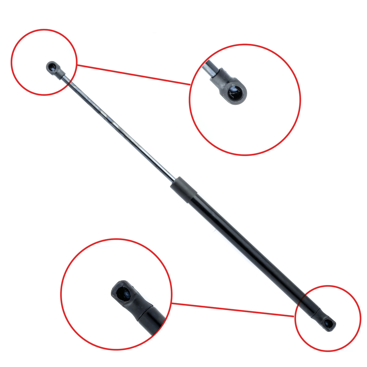 Gasfjäder till baklucka Seat Altea – 500 mm/ 420 N – Svart