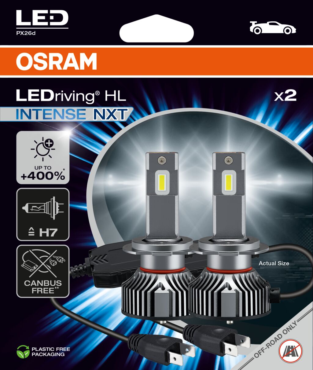 OSRAM LEDriving HL INTENSE NXT H4 – Canbus – närbild detaljer | OSRAM