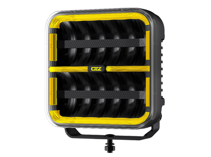 produktbild framifrån visande OZZ SQR 9″ Black 160W – LED Extraljus – OZZ