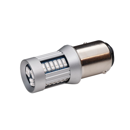 produktbillede fra forsiden viser BA15S – 1156 30SMD 12 – 24V Rød – Xenon King