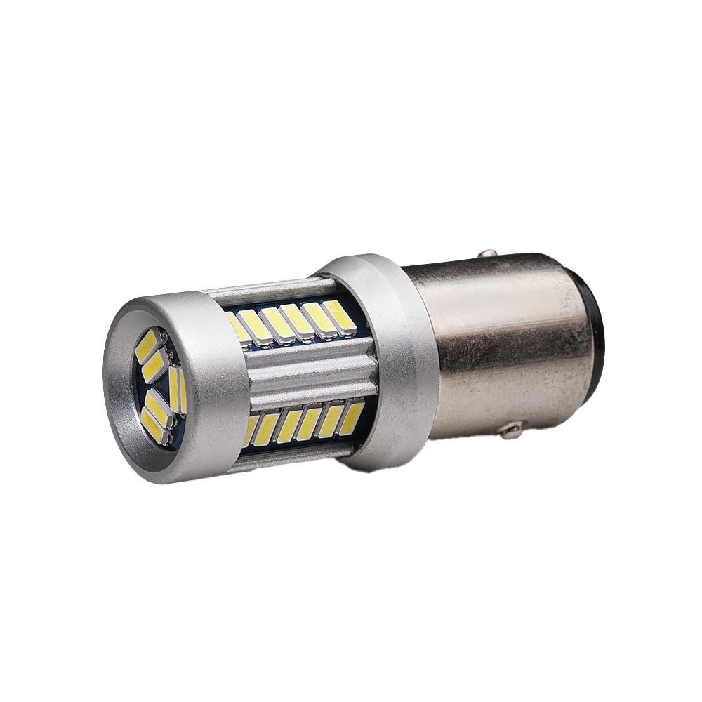 produktbillede fra forsiden viser BA15S – 1156 30SMD 12 – 24V Hvid – Xenon King