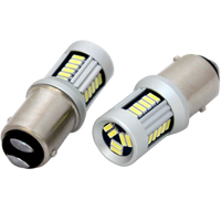 BAY15D – 1157 30SMD 12 – 24V Rød/Rød – produktbillede set forfra | Xenon-kongen