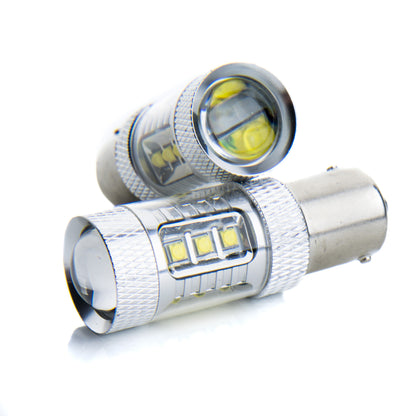LED-lampa för bil – P21W – BA15S – 6000K – 16 LED – CREE – 2-pack