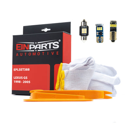 LED-interiörbelysning Lexus Gs – 6000K – 19-pack