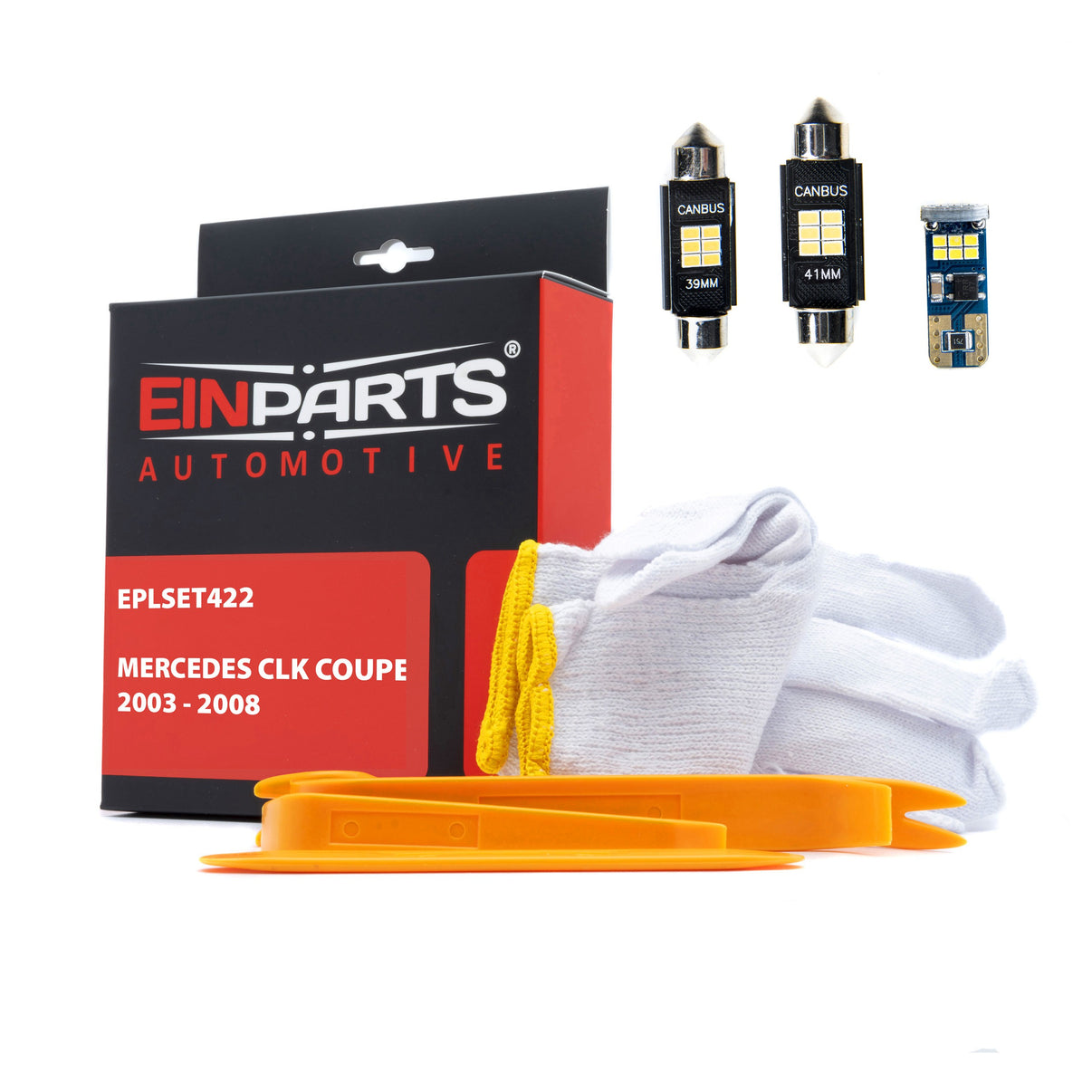 LED-interiörbelysning Mercedes-Benz Clk Coupé – 6000K – 16-pack