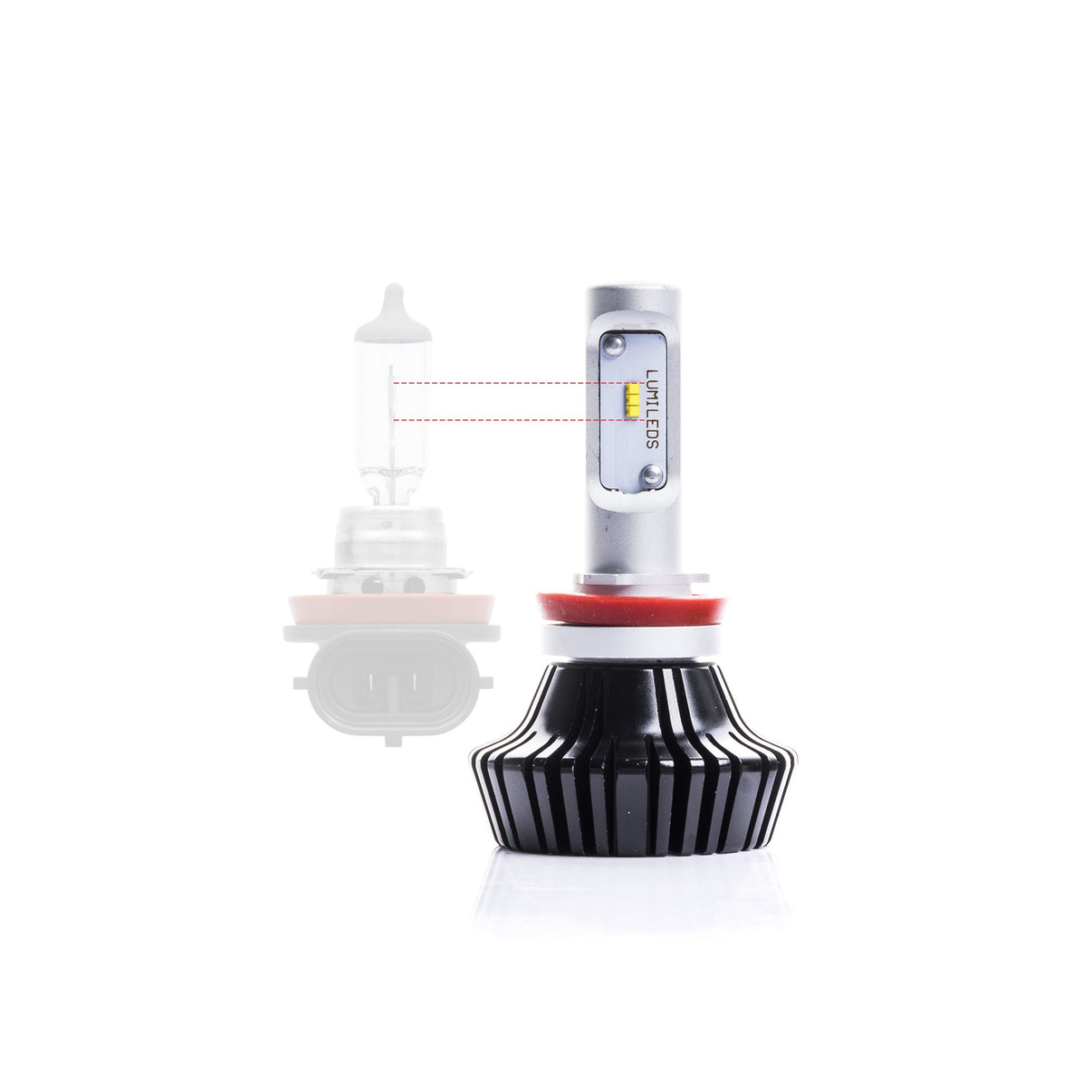 LED-konverteringssats – PHILIPS – H11 – 6000K – 9V - 32V – PGJ19–1/2 – 2-pack