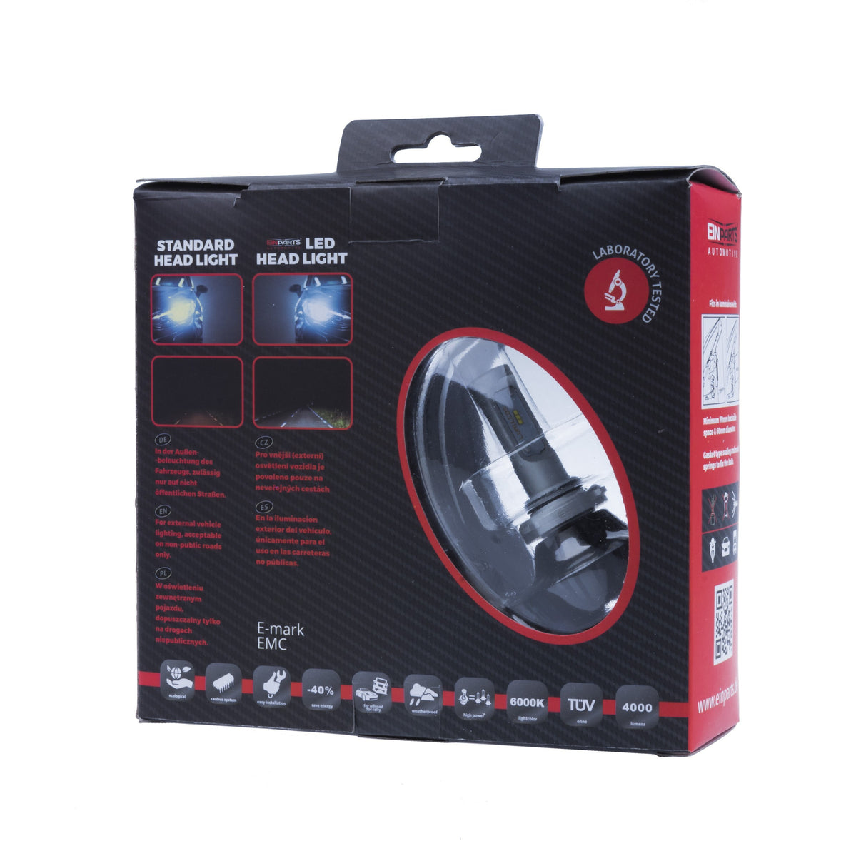 LED-konverteringssats – PHILIPS – HB4 – 6000K – 9V - 32V – P22d – 2-pack