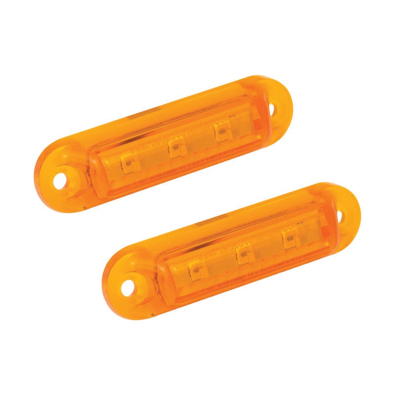 produktbillede fra forsiden viser 24V sidemarkeringslys 16A24 3 – LED (2 – pakke) 58x16mm – LEA