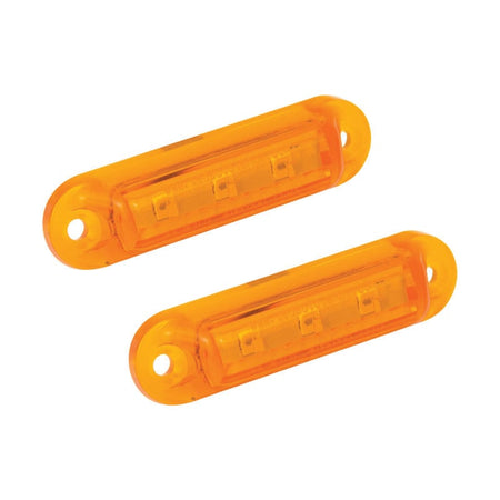 produktbillede fra forsiden viser 24V sidemarkeringslys 16A24 3 – LED (2 – pakke) 58x16mm – LEA