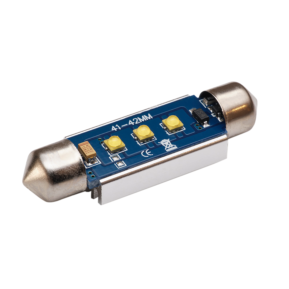 billede, der viser brug af 42 mm – C5W Super Canbus Cree LED – Carlevel