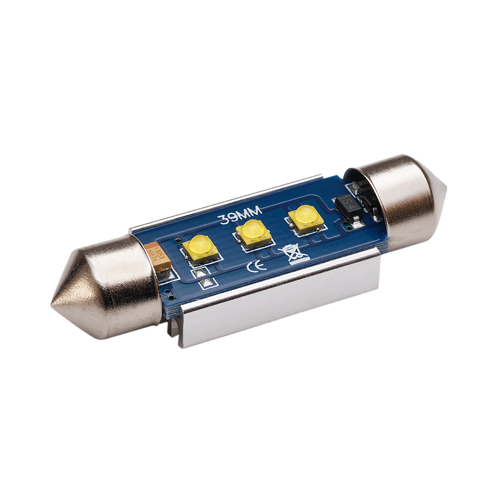 billede, der viser brug af 39 mm – C5W Super Canbus Cree LED – Carlevel