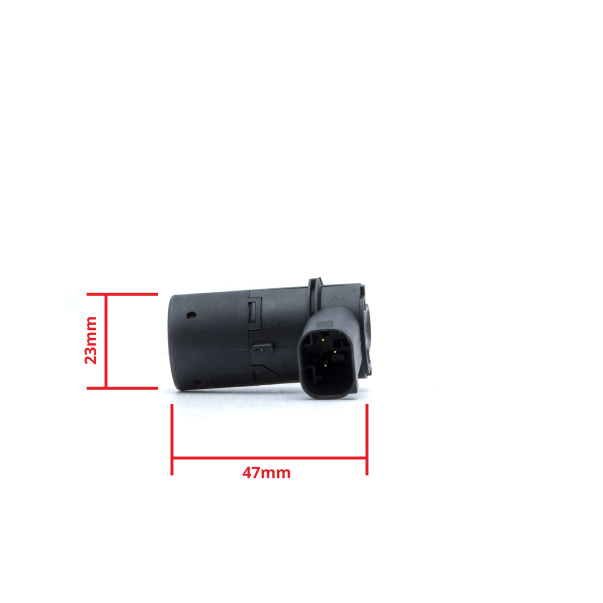 PDC-parkeringssensor – Svart – ultraljudssensor – 1 sensorer – 47 × 23 mm