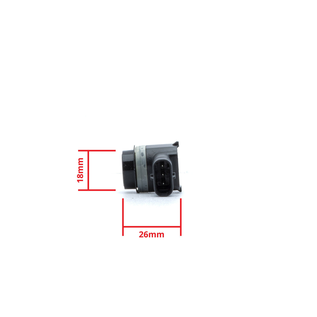 PDC-parkeringssensor Alfa Romeo Giulietta/Audi A1 m.fl. – 26 × 18 mm