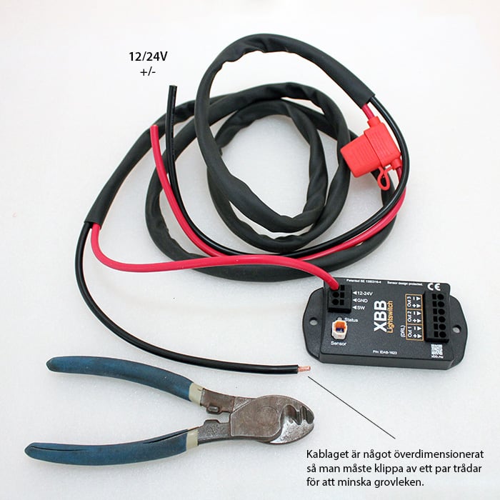 XBB Matningskabel 2m 30A – 360W – närbild detaljer | XBB