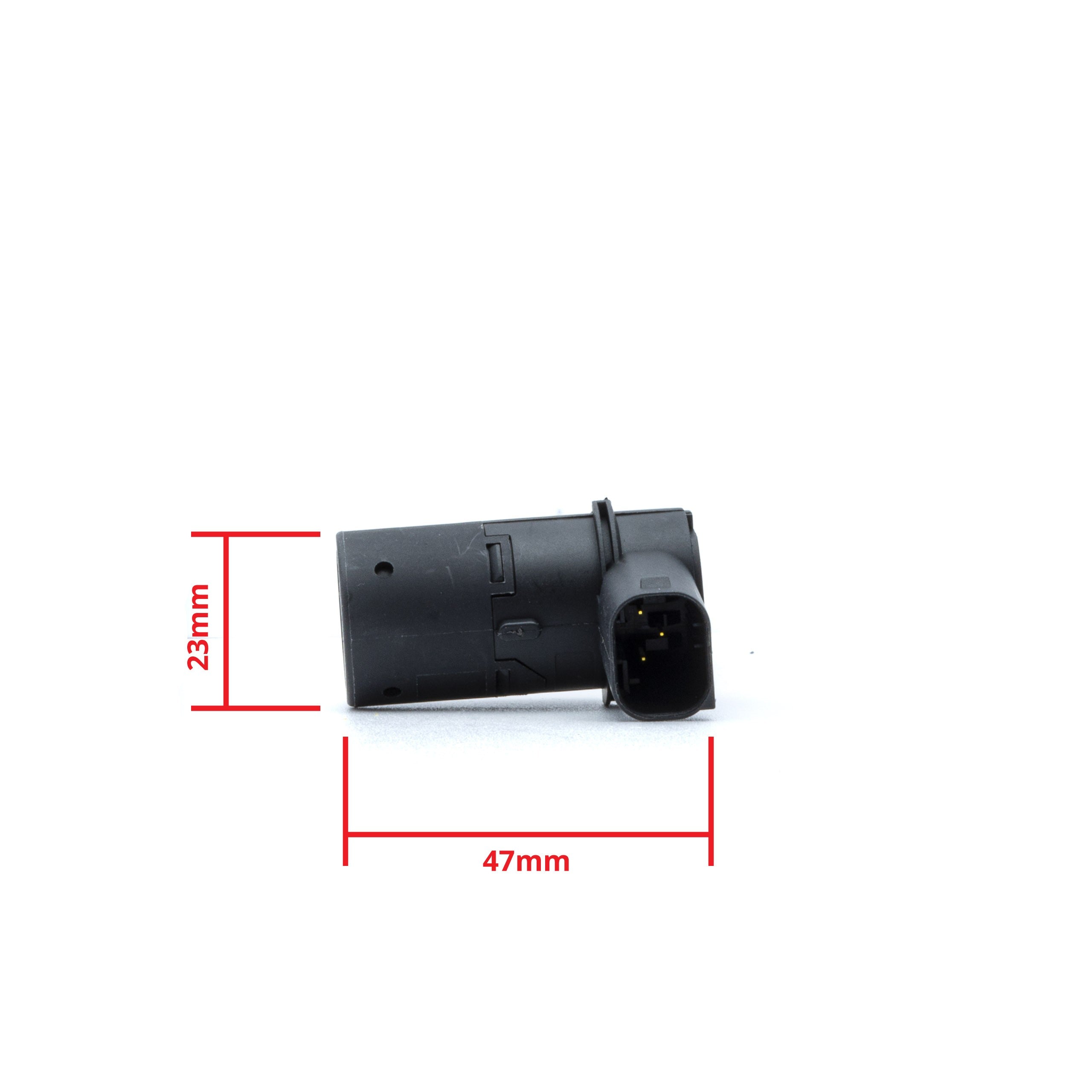PDC-parkeringssensor – Svart – ultraljudssensor – 1 sensorer – 47 × 23 mm