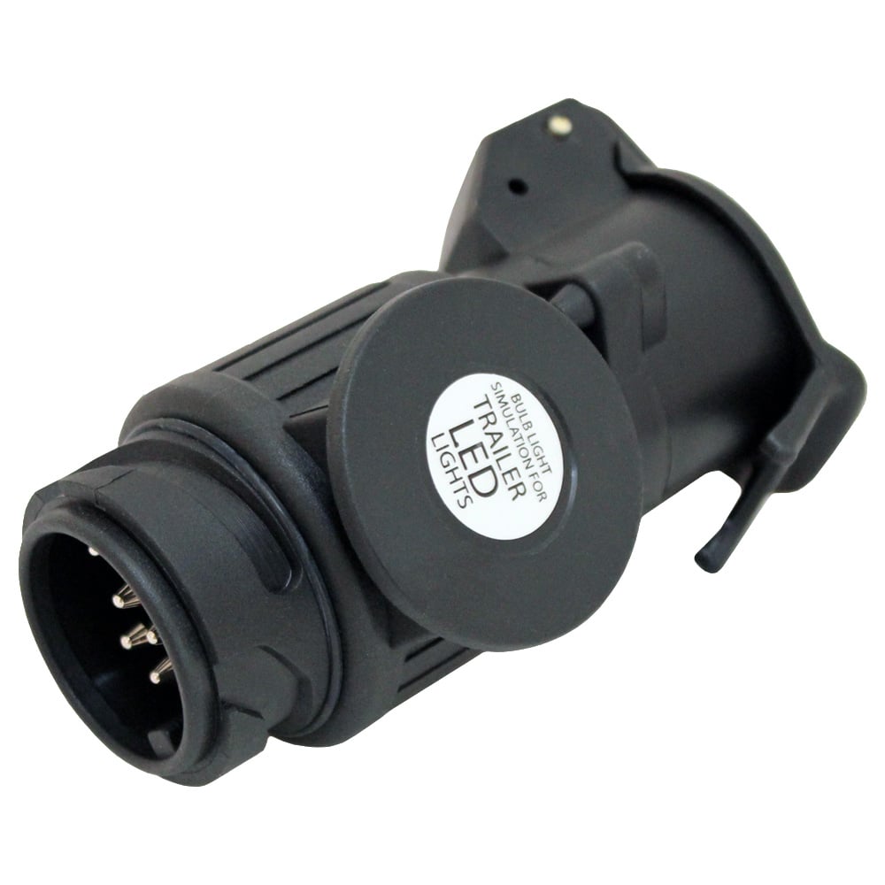 produktbild framifrån visande Adapter 13 – 7 POL 12V LED – Xenonkungen