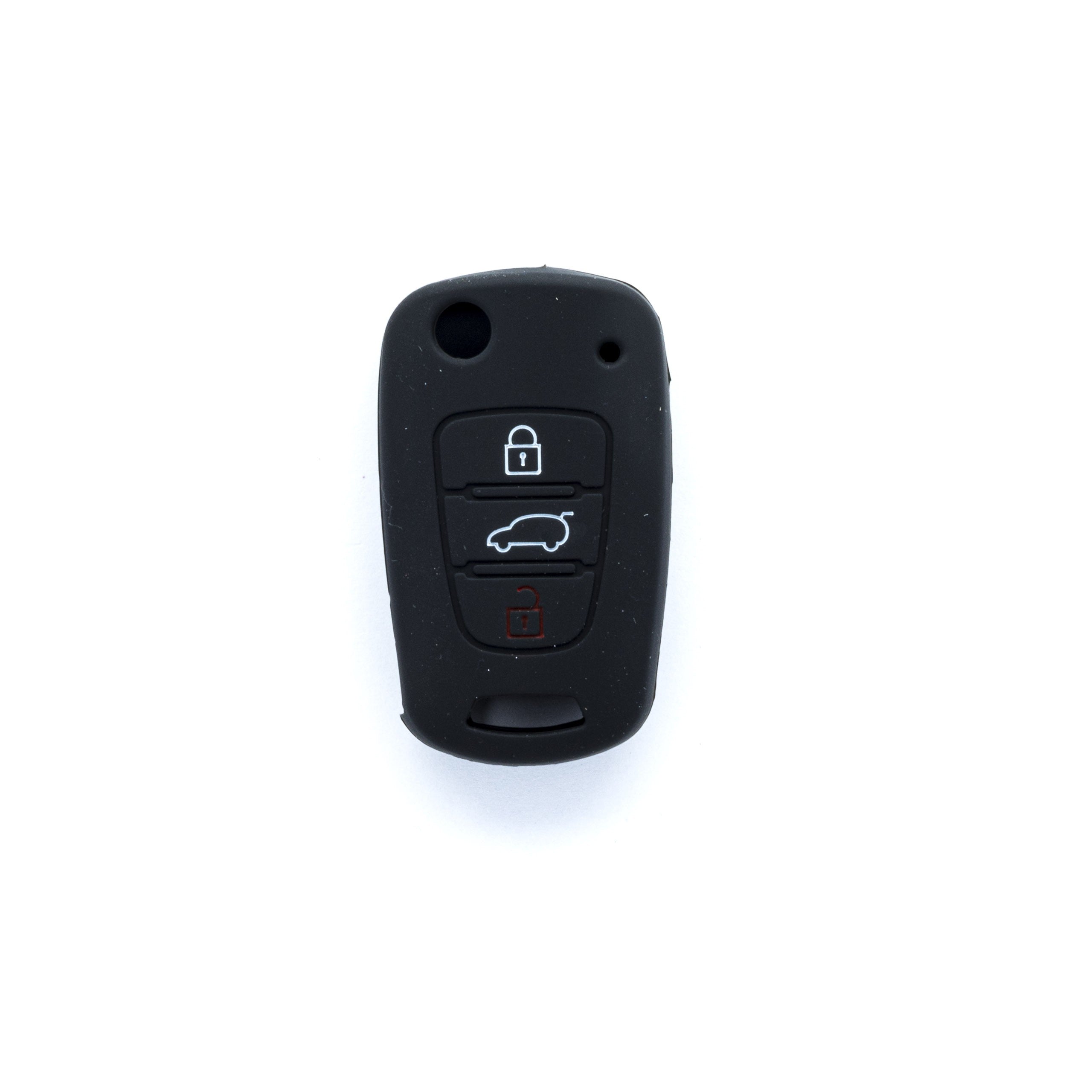 Bilnyckelskal Hyundai i10 I/i10 II m.fl. – Svart