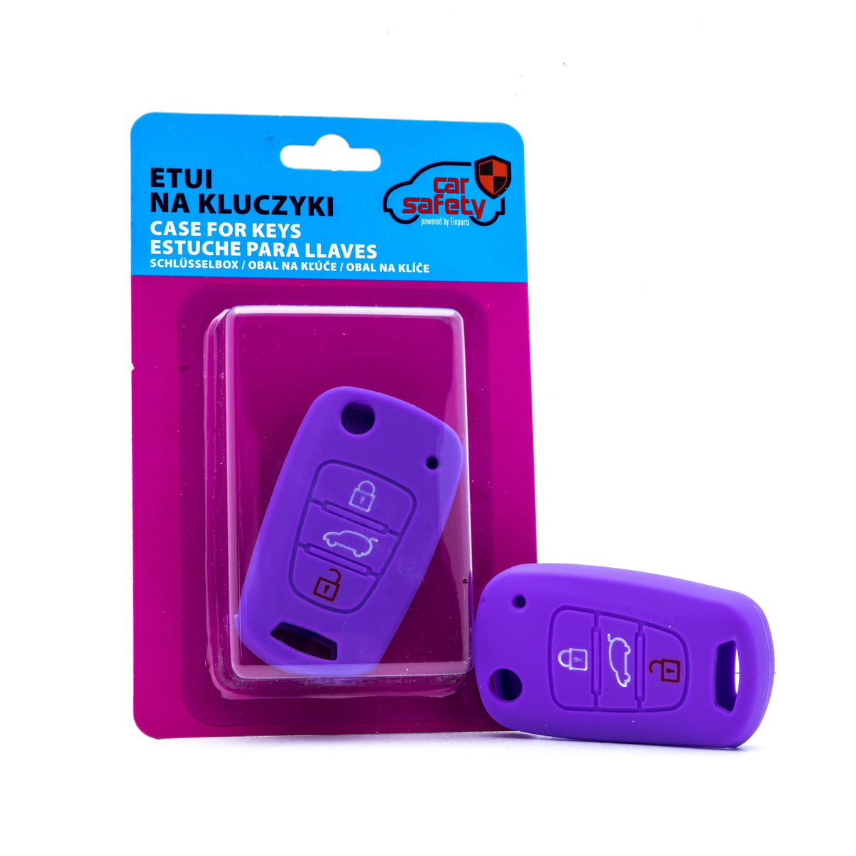 Bilnyckelskal Hyundai i10 I/i10 II m.fl. – Lila