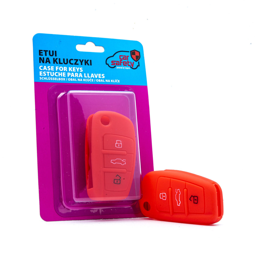 Bilnyckelskal Audi A2/A3 m.fl. – Röd