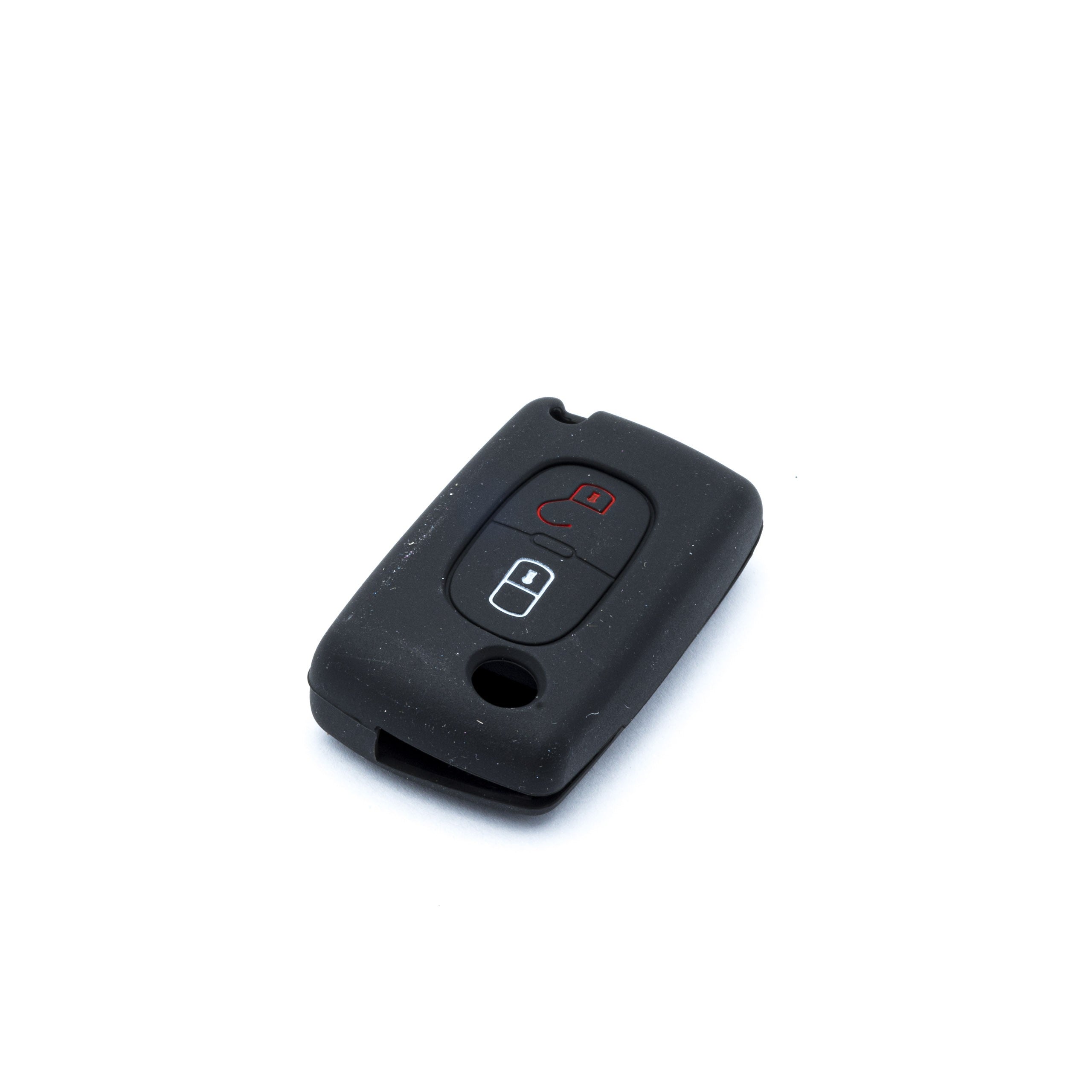 Bilnyckelskal Peugeot 207/207 CC m.fl. – Svart