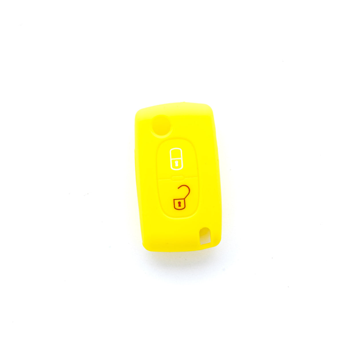 Bilnyckelskal Peugeot 207/207 CC m.fl. – Gul
