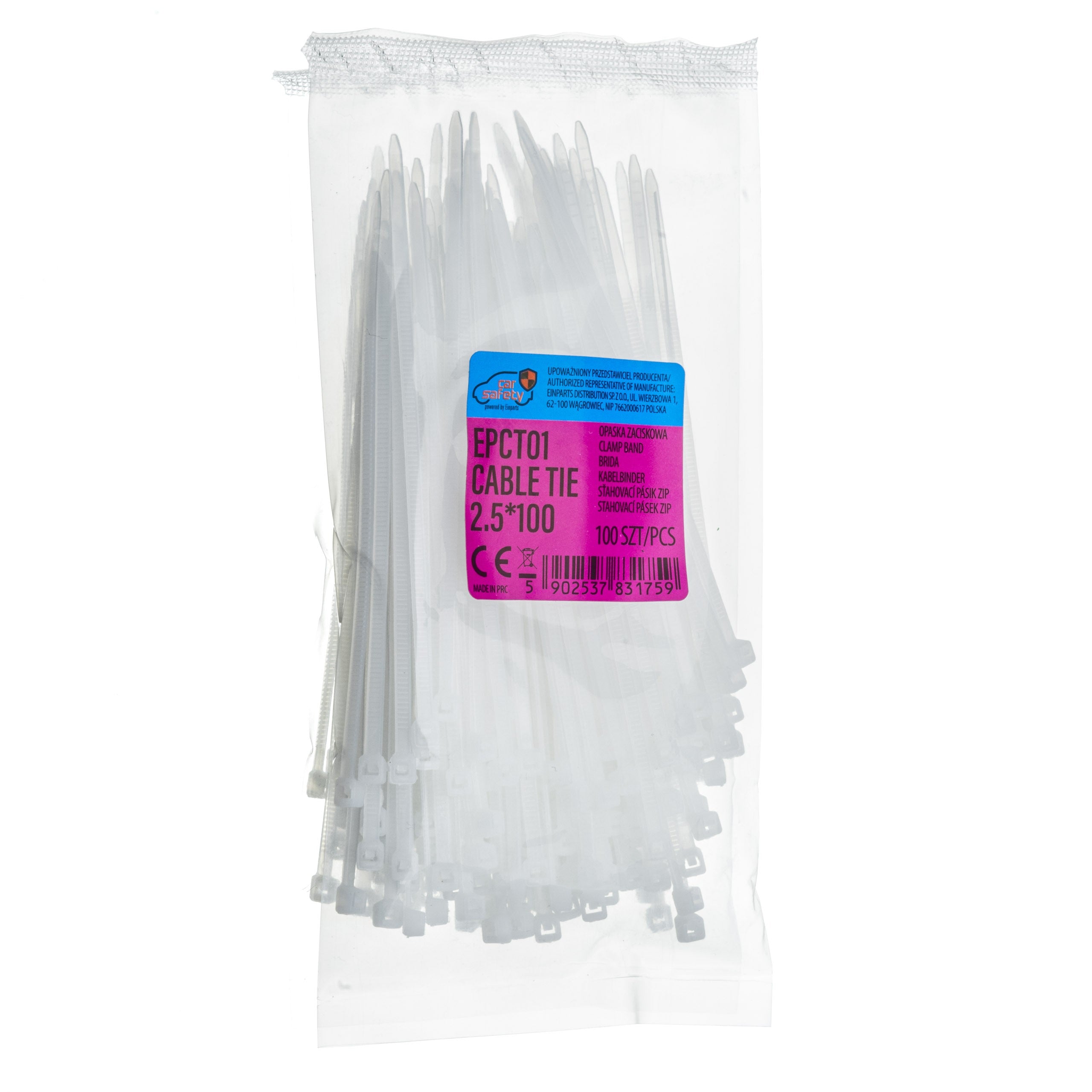 Buntband – Vit – 100 mm