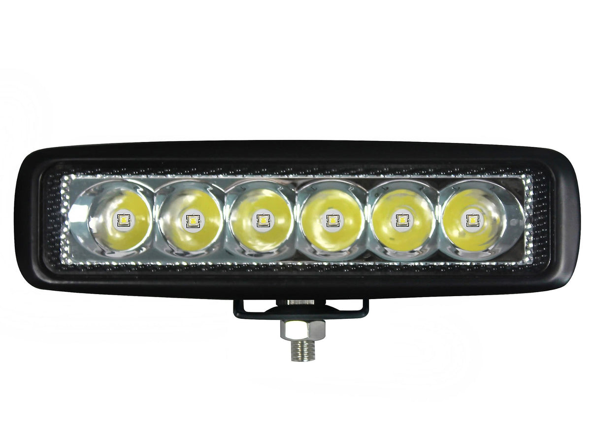 BriodLights Arbetslampa LED 6x3 W Osram Flood – närbild detaljer | Briodlights
