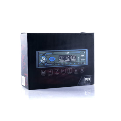 1-DIN-bilstereo – Svart – 9V - 16V – 188 mm – 57 × 112 mm