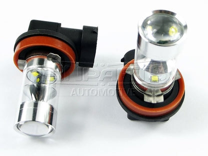 LED-lampa för bil – H8 – PGJ19–1 – 6000K – 9 LED – CREE XB-D – 2-pack
