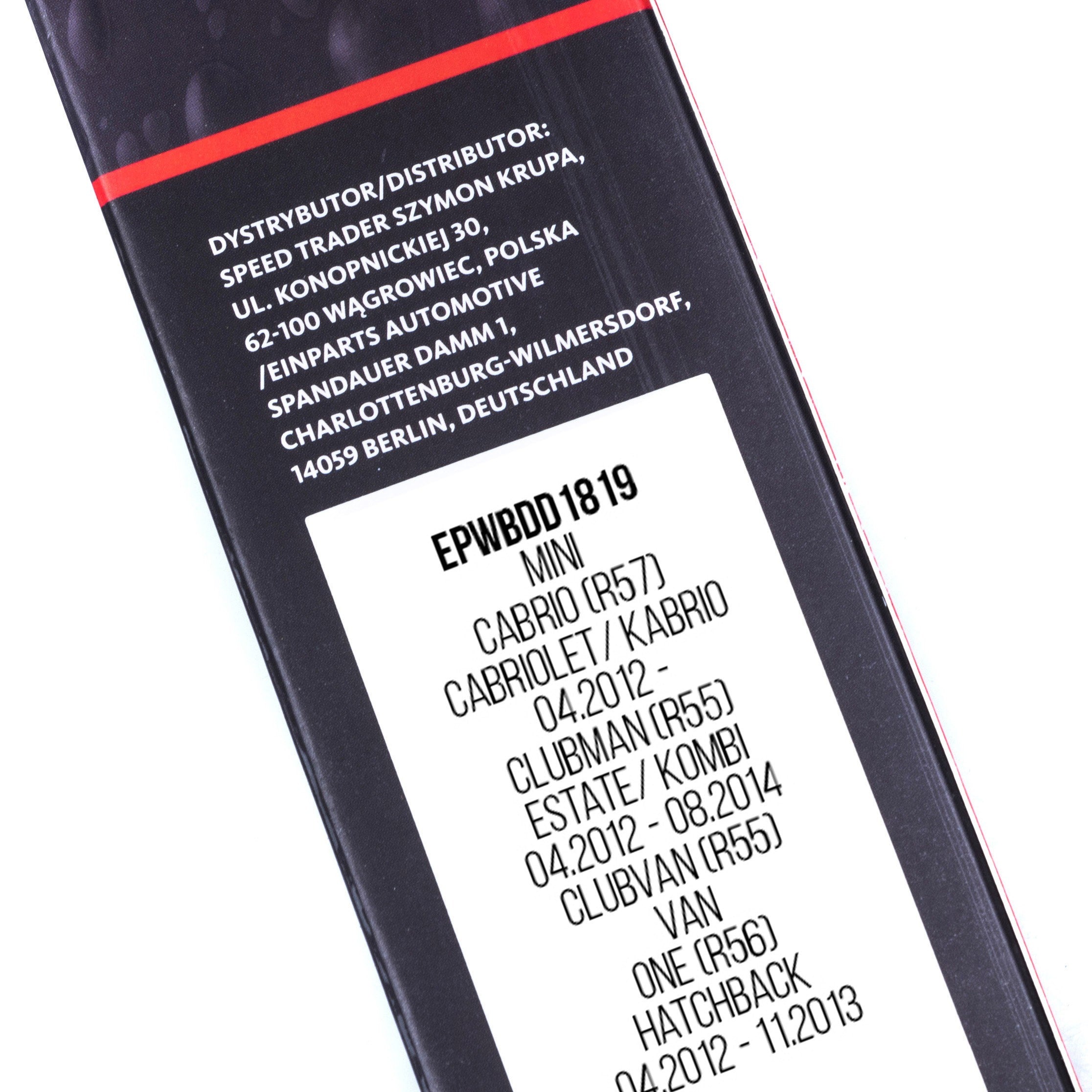 Torkarblad – fram – 2-pack – fäste D