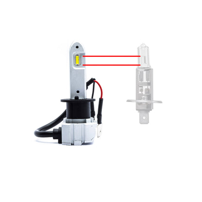 LED-konverteringssats – H1 – 6000K – 9V - 16V – P145S – 2-pack
