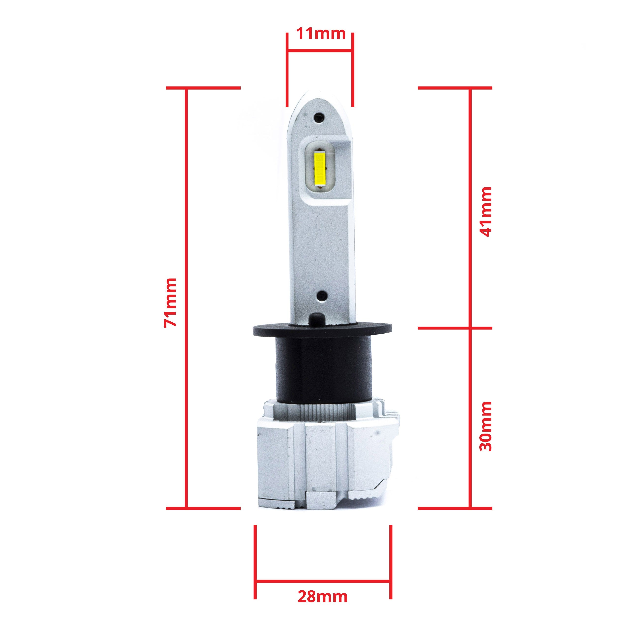 LED-konverteringssats – H1 – 6000K – 9V - 16V – P145S – 2-pack