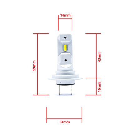 LED-konverteringssats – H7 – 6000K – 9V - 16V – PX26D – 2-pack