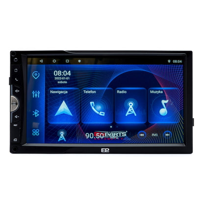 2-DIN-bilstereo – Svart – 9V - 16V
