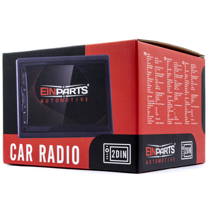 2-DIN-bilstereo – Svart – 9V - 16V