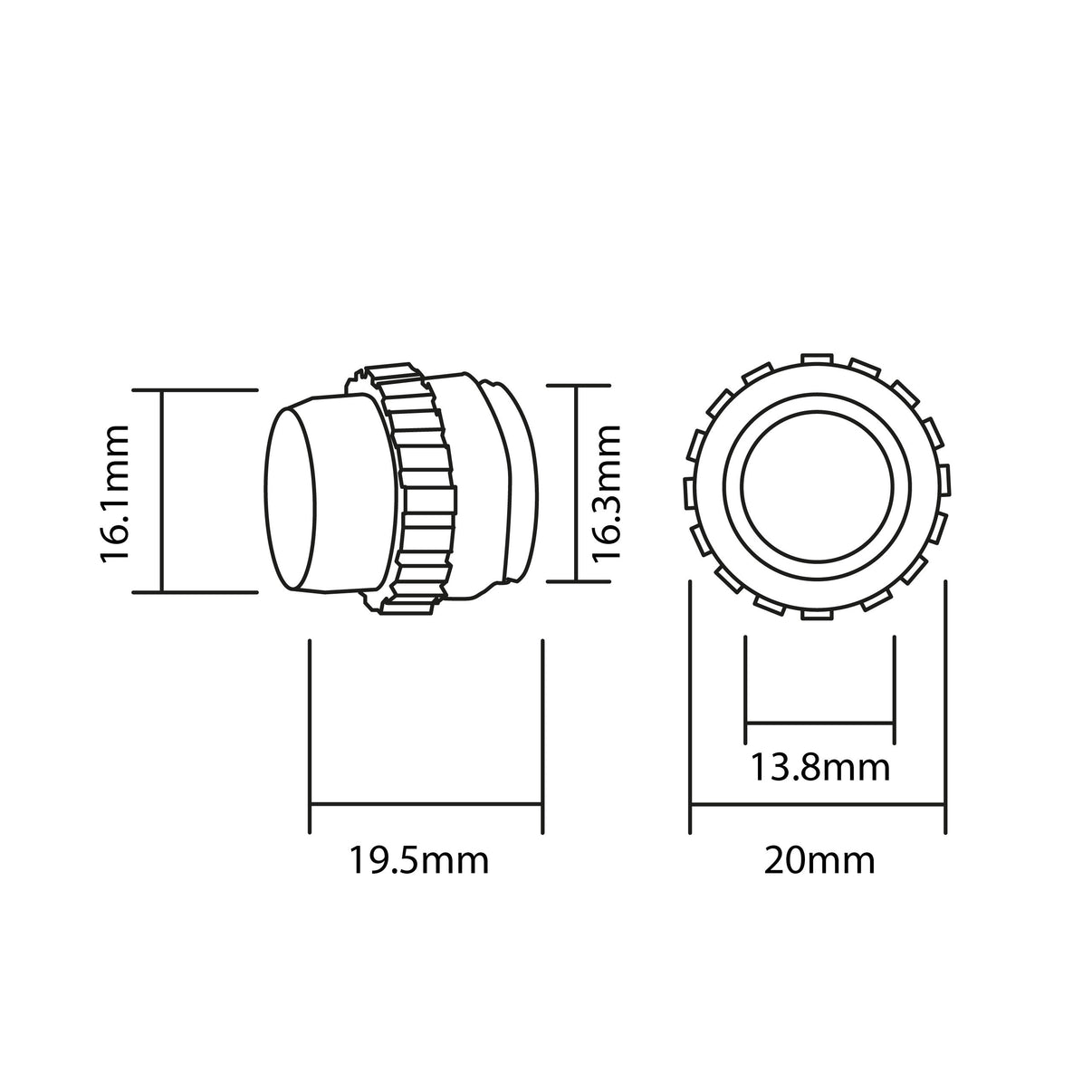 Parkeringssensor med display – Silver – ultraljudssensor – 4 sensorer – 4x 2,5 m
