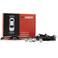 Parkeringssensor med display – Silver – ultraljudssensor – 4 sensorer – 4x 2,5 m