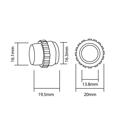 Parkeringssensor med display – Vit – ultraljudssensor – 4 sensorer – 4x 2,5 m