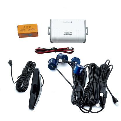 Parkeringssensor med display – Indigoblå – ultraljudssensor – 4 sensorer