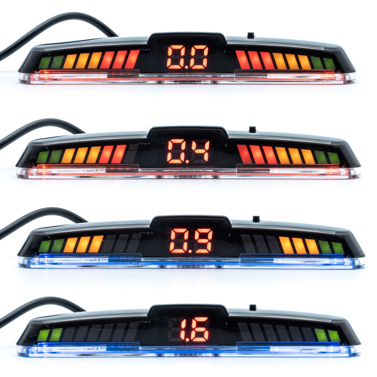 Parkeringssensor med display – Koppar – ultraljudssensor – 4 sensorer – 4x 2,5 m