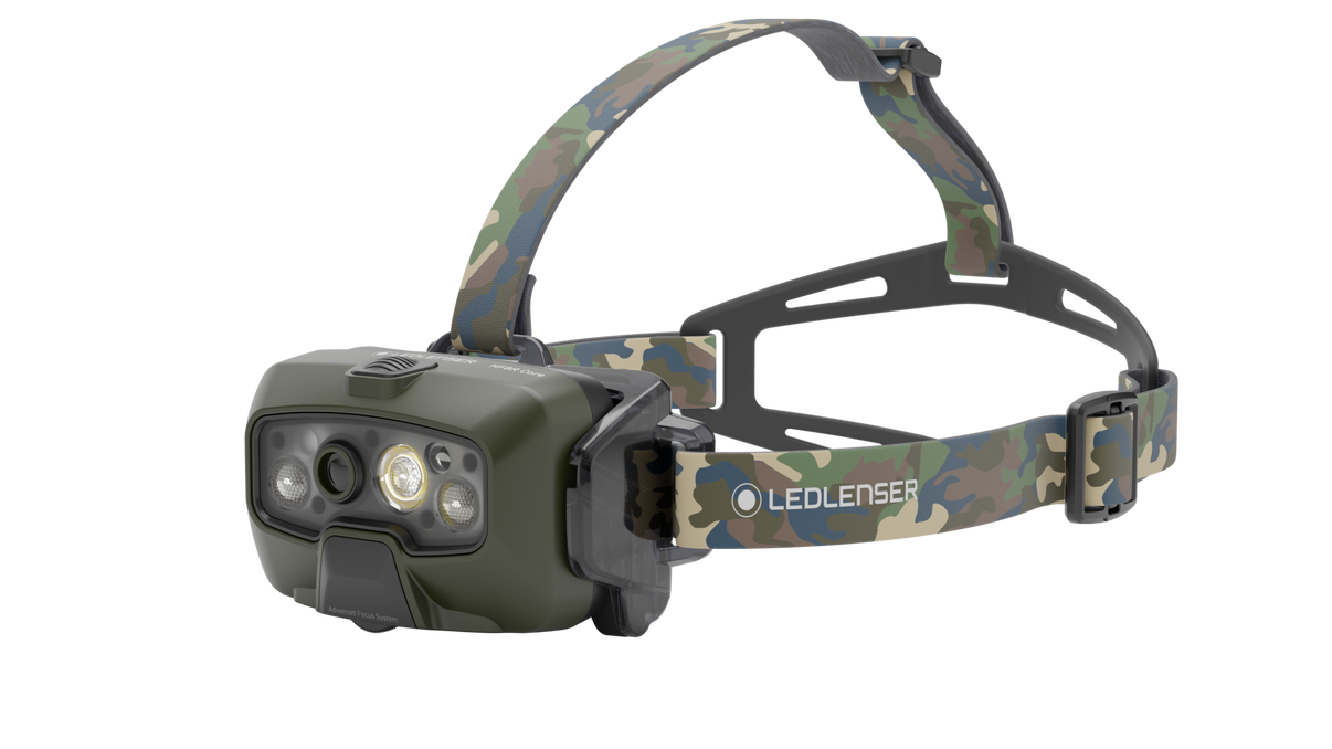 LED LENSES HF8R Core RGB Camo – nærbillede detaljer | LED LINSER