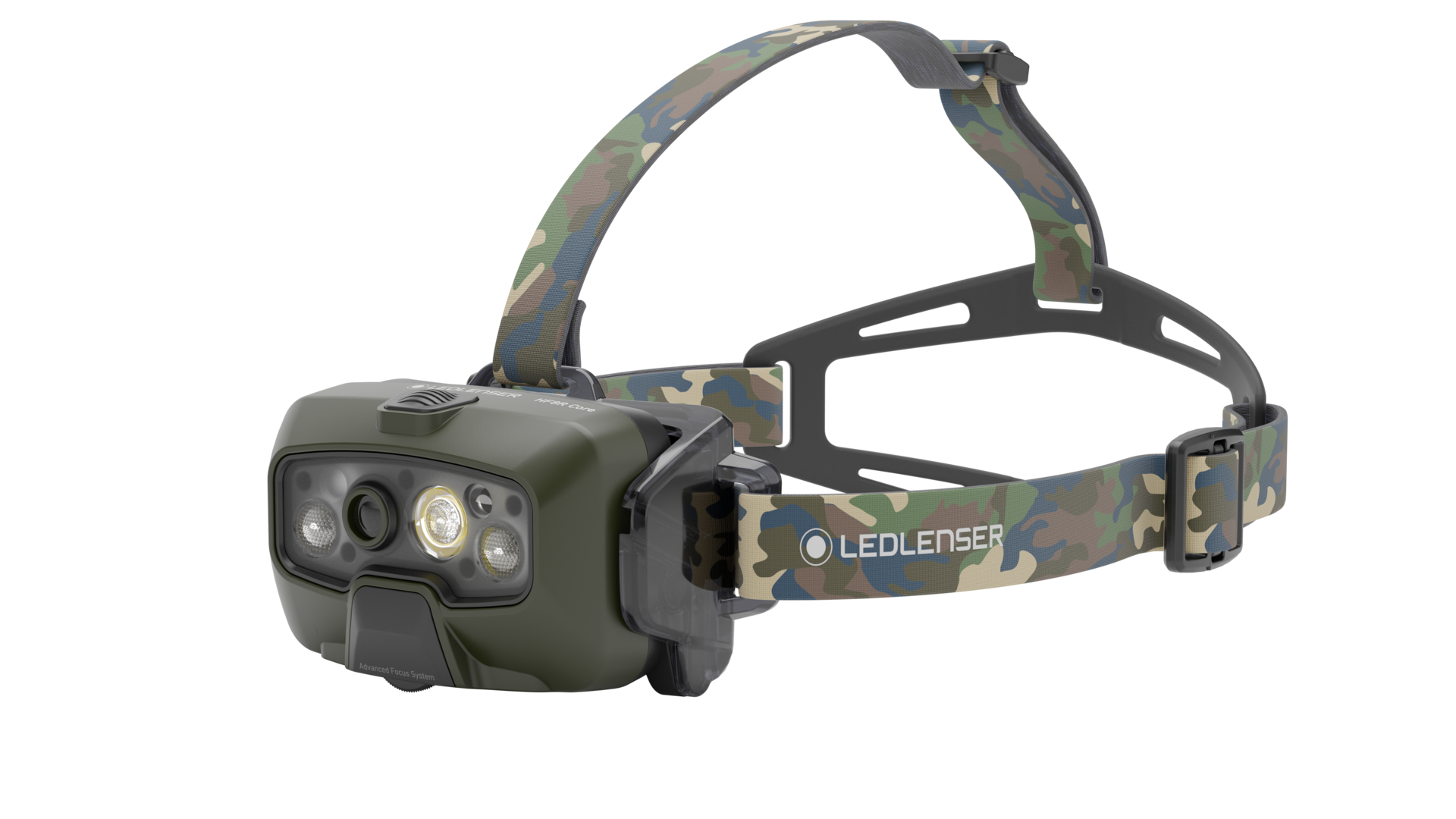LED LENSES HF8R Core RGB Camo – nærbillede detaljer | LED LINSER