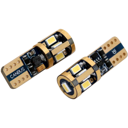 T10 – W5W Super Canbus 9SMD – Produktbillede set forfra | Xenon-kongen