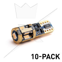 produktbillede fra forsiden viser 10 – Pack T10 – W5W Super Canbus 9SMD – 12V – Xenon King