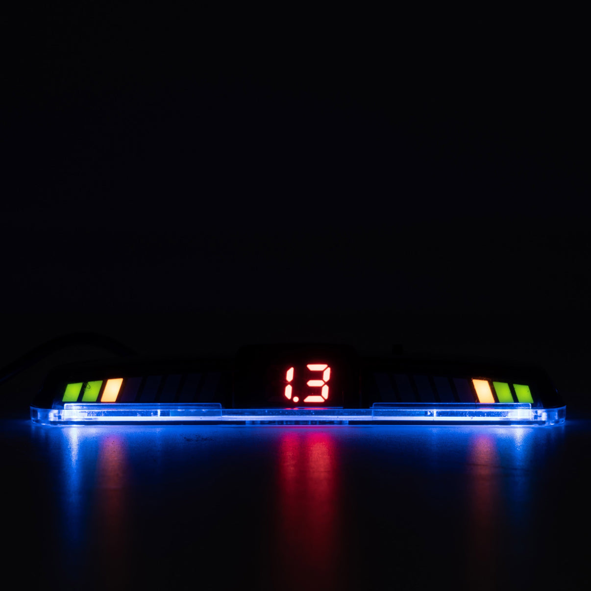 Parkeringssensor med display – Pärlvit – ultraljudssensor – 4 sensorer