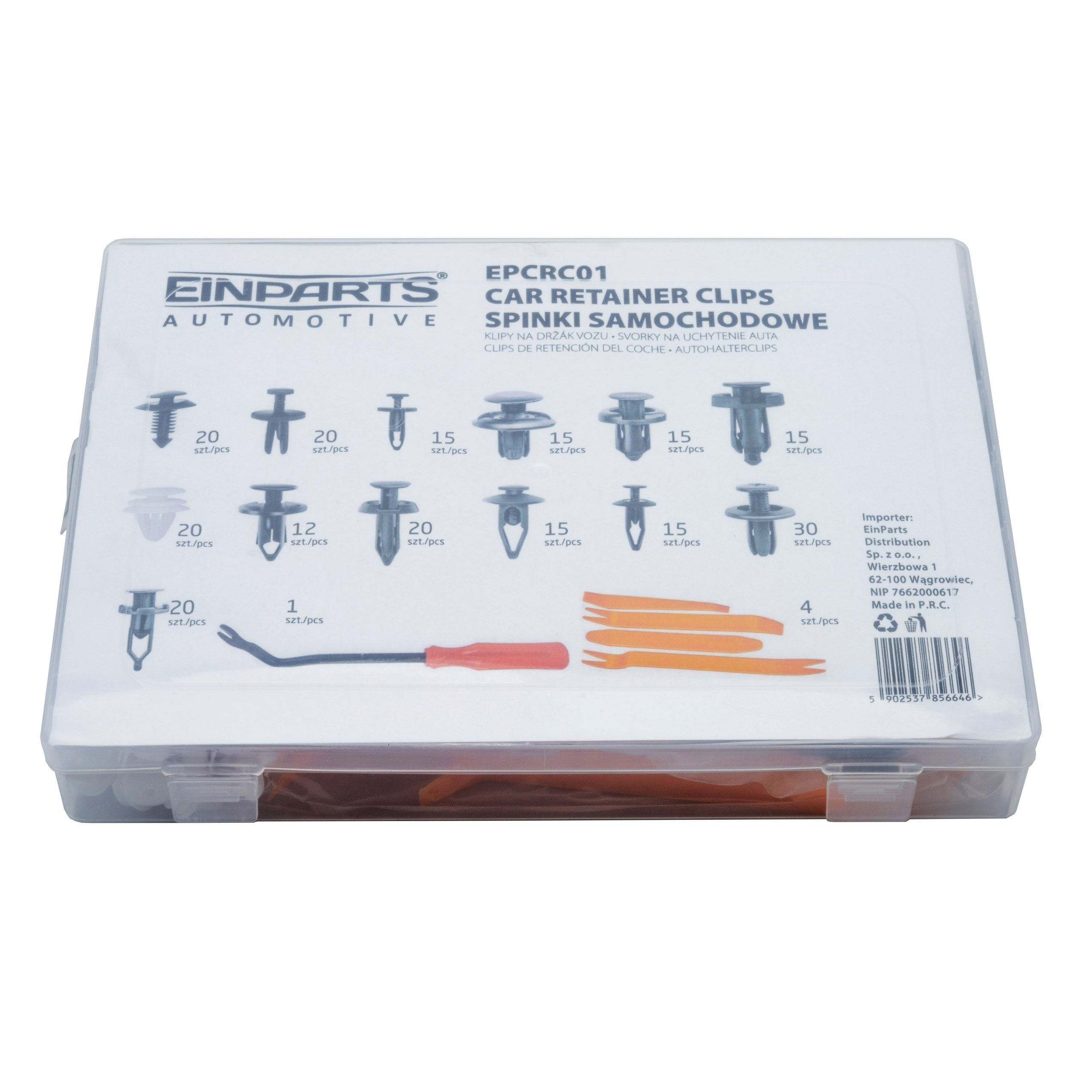 Fästclips – 232-pack