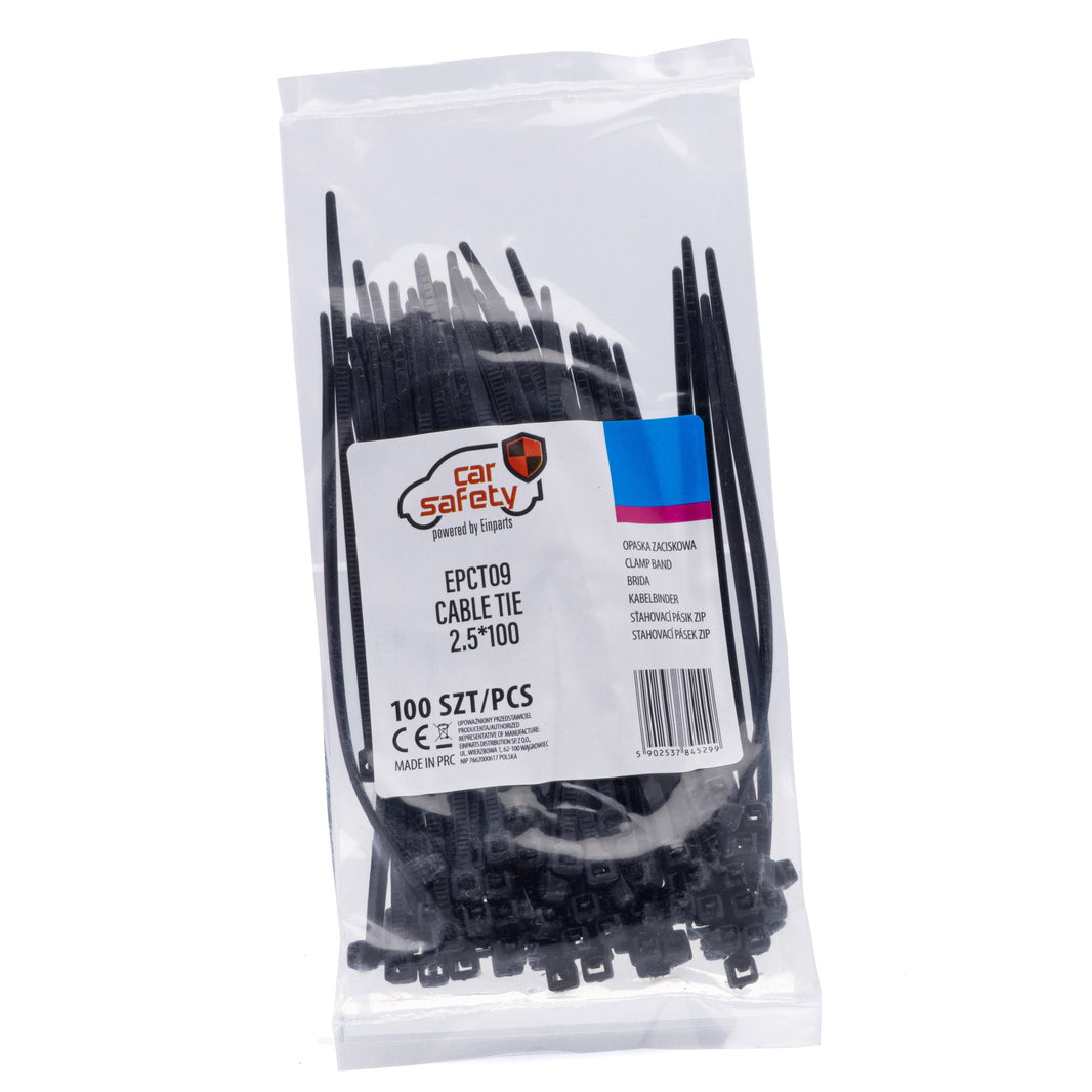 Buntband – Svart – 100 mm