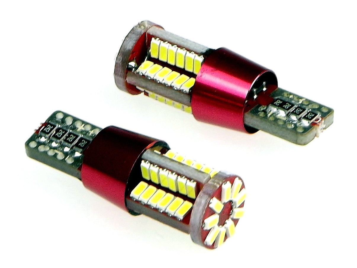 LED-lampa för bil – W5W – W2,1x9,5d – 6000K – 5 LED – SMD 3014 – 2-pack