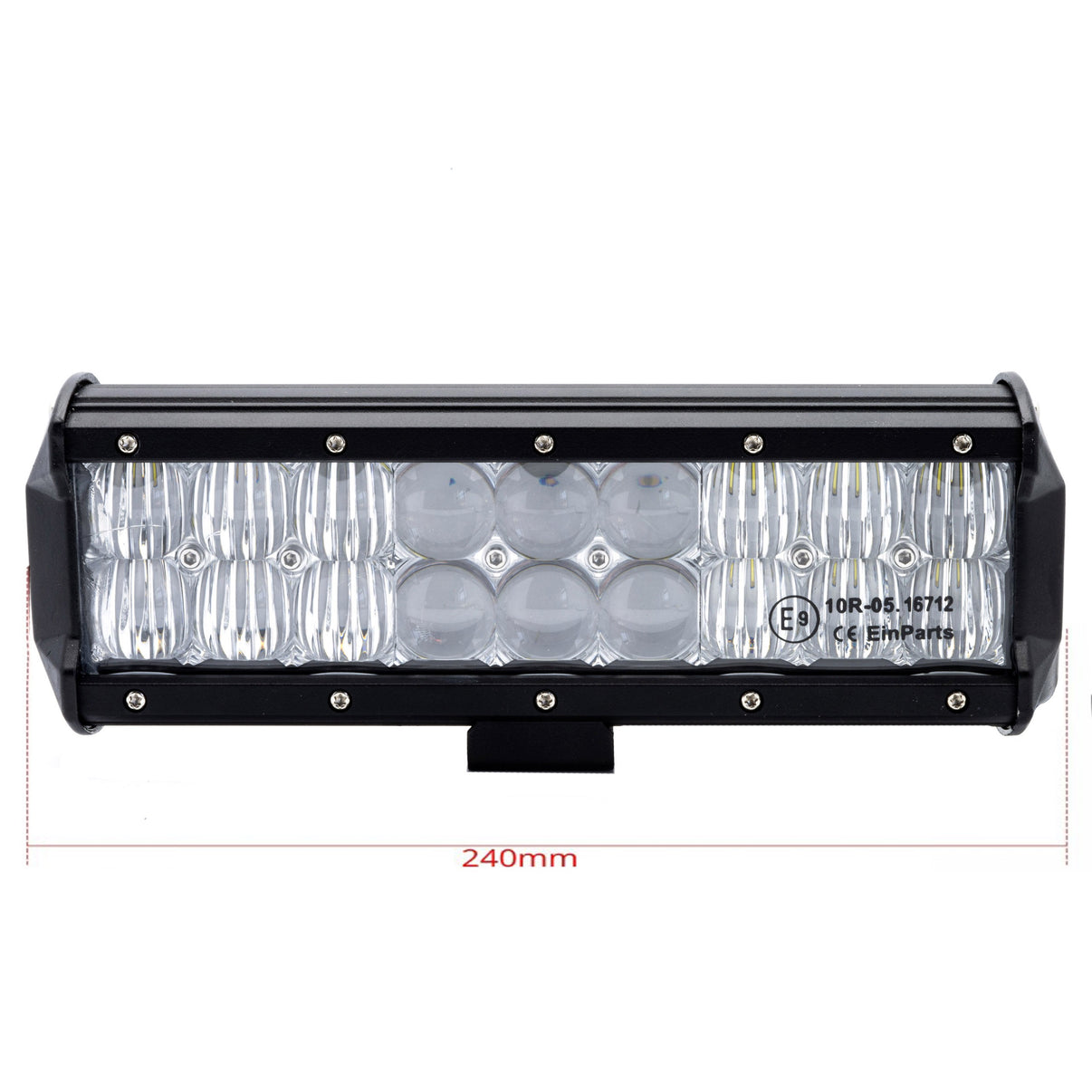 LED-arbetslampa – 90 W – 6000K – 18 LED – 10800 LM – 240 mm