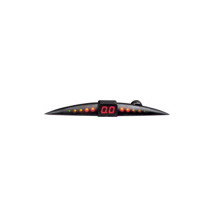 Parkeringssensor med display – Röd – ultraljudssensor – 4 sensorer – 4x 2,5 m